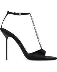 Paris Texas - Sandali Lidia Con Tacco A Catena 105Mm - Lyst