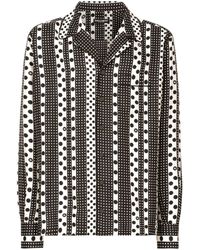 Dolce & Gabbana - Seidenhemd mit Polka Dot-Print - Lyst