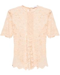 Rabanne - Corded-lace T-shirt - Lyst