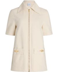 Patou - Zipped Denim Mini Dress - Lyst