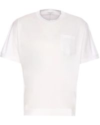 Paolo Pecora Fine-Knit Cotton T-Shirt in White for Men | Lyst UK