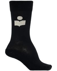 Isabel Marant - Chaussettes Siloki À Logo Brodé - Lyst