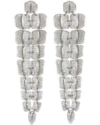 Balmain - Crystal-embellished Drop Earrings - Lyst