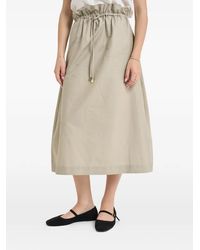Liu Jo - Rok Met Paperbag Taille En Trekkoord - Lyst