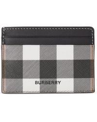 Burberry - Check Card Case - Lyst