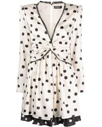 Liu Jo - Polka Dot-print Long-sleeve Dress - Lyst