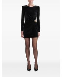 Self-Portrait - Fluwelen Jurk Verfraaid Met Ketting - Lyst