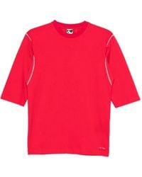 GR10K - T-Shirt À Manches Courtes Et Coutures Apparentes - Lyst