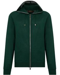 Moorer - Zip-Up Knit Hoodie - Lyst