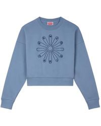 KENZO - Floral Print Sweater - Lyst