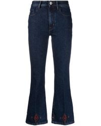 Jacob Cohen - Jean Victoria Brodé À Coupe Courte - Lyst