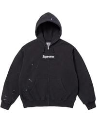 Supreme - X Mm6 Maison Margiela Box Logo Zip-Up Hoodie - Lyst