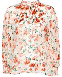 Alice + Olivia - Blusa Julius con motivo floral en jacquard - Lyst