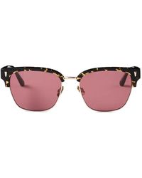 Sandro - Tortoiseshell-Effect Logo-Engraved Sunglasses - Lyst