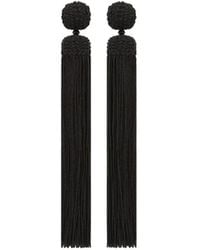 Oscar de la Renta - Boucles D'Oreilles À Clips En Corde De Soie - Lyst