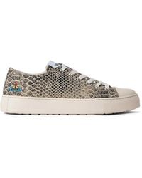 Vivienne Westwood - Plimsoll Snake-Effect Low-Top Sneakers - Lyst