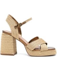 Exe' - Havana033 Crossover Platform Sandals - Lyst