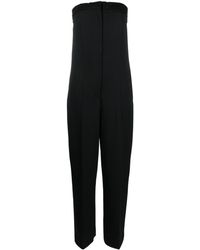 Erika Cavallini Semi Couture - Strapless Tailored Jumpsuit - Lyst