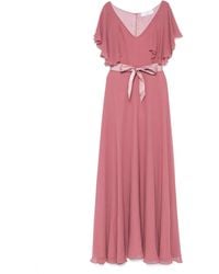 DE SANTIS - Ruffle-Detail Maxi Dress - Lyst