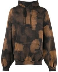 Vetements - Bleach Effect Cotton Hoodie - Lyst