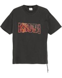 Ksubi - Kickstart Distressed Logo T-Shirt - Lyst
