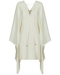 ‎Taller Marmo - Sahara Lace-Up Kaftan Mini Dress - Lyst