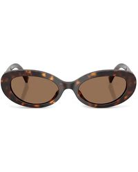 Dolce & Gabbana - Devotion Oval-Frame Sunglasses - Lyst