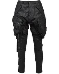 Julius - Pantalon Cargo Gasmask À Fini Enduit - Lyst