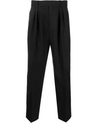 Saint Laurent - Wool Tapered Trousers - Lyst