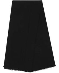 Rick Owens - Foulard Frayed-Edge Scarf - Lyst