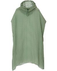 Burberry - Sheer-Seidenkleid Mit Hahnentrittmuster - Lyst