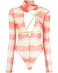 Jacquemus - Le Abanaba Semi-Sheer Bodysuit - Lyst