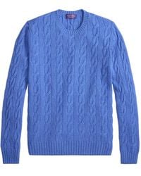 Ralph Lauren - Cable-Knit Crew-Neck Pullover - Lyst