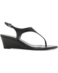 Aeyde - Roose Leather Wedge Sandals - Lyst
