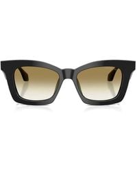 Giorgio Armani - Geometric-Frame Sunglasses - Lyst