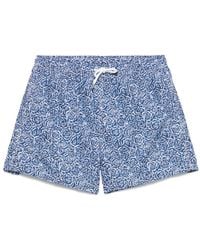 Fedeli - Floral-Print Swim Shorts - Lyst