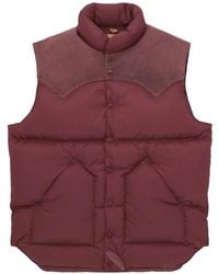 Fortela - Xdownvestftl Rocky Mountain Featherbed X Suede Yoke Padded Jacket - Lyst