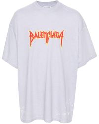 Balenciaga - Metal T-shirt Oversized - Lyst