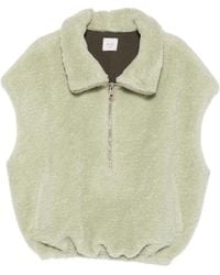 Alysi - Sleeveless Half-Zip Gilet - Lyst