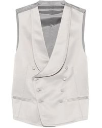 Tagliatore - Double-Breasted Shawl-Lapel Waistcoat - Lyst