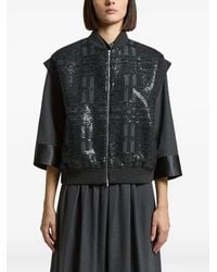 Peserico - Sequin-Embellished Sleeveless Jacket - Lyst