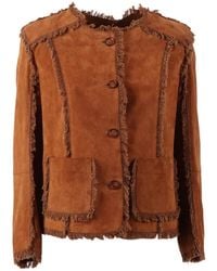 Bully - Fringed Suede Jacket - Lyst