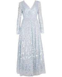Needle & Thread - Sequin-Embellishment V-Neck Gown Maxi Dress - Lyst