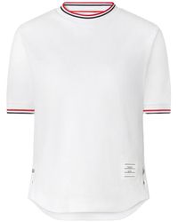 Thom Browne - T-Shirt Rwb En Piqué - Lyst