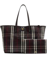 Burberry - Karierter Highlands Tote Bag - Lyst