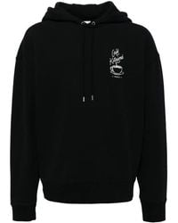 Café Kitsuné - Sudadera Con Capucha Y Logo Bordado - Lyst