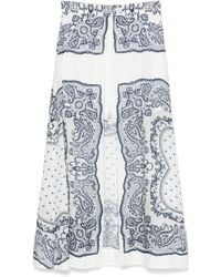 Sandro - Gonna Con Stampa Bandana - Lyst