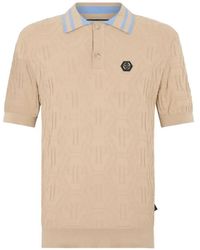 Philipp Plein - Polo À Motif Monogrammé En Maille Jacquard - Lyst