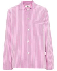 Tekla - Striped Cotton Pyjama Top - Lyst