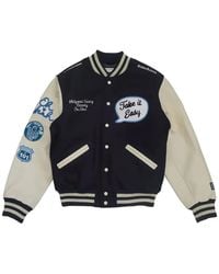 HTC - Embroidered-Patch Varsity Jacket - Lyst